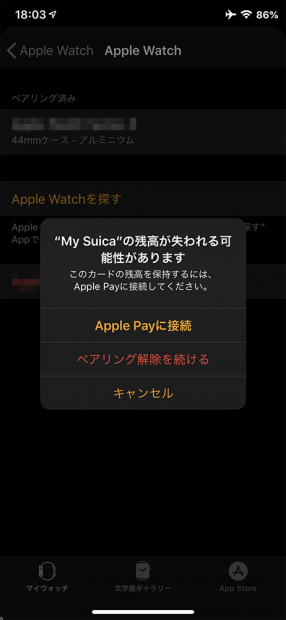 「Apple Payに接続」をタップして進む