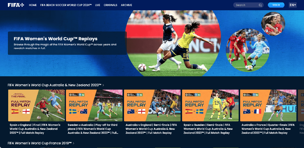 「女子W杯」で「FIFA+」を実体験する